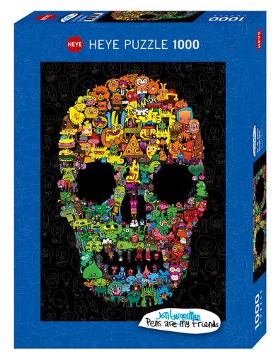 Imagen de Rompecabezas Burgerman Doodle Skull 1000 Piezas