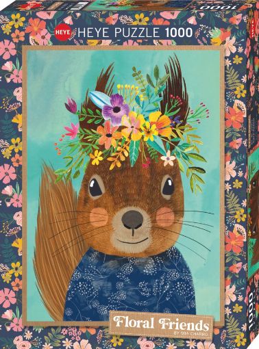 Imagen de Rompecabezas Floral Friends Sweet Squirrel 1000 Piezas