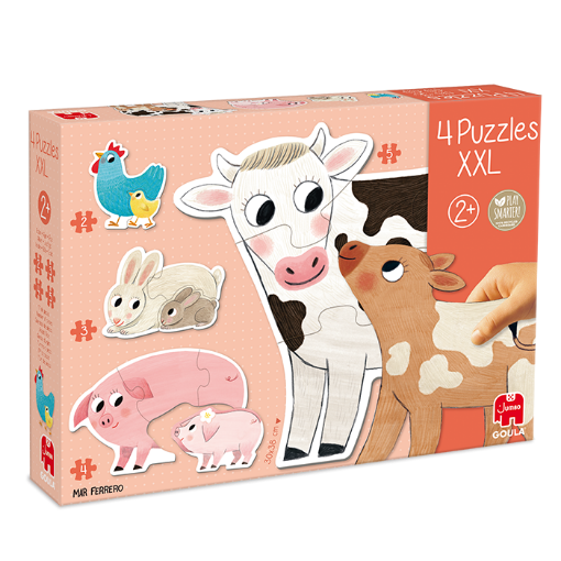 Imagen de Rompecabezas Xxl 4 In 1 Mums & Babies 14 Piezas 53175 Goula