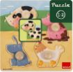 Imagen de Rompecabezas Madera Farm Animals 4 Piezas 53069 Goula