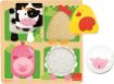 Imagen de Rompecabezas Madera Farm Fabric 4 Piezas Goula