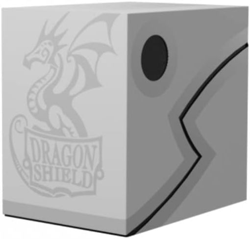 Imagen de Porta Deck Doble - Deck Double Shell - Ashen White/black Dragon Shield
