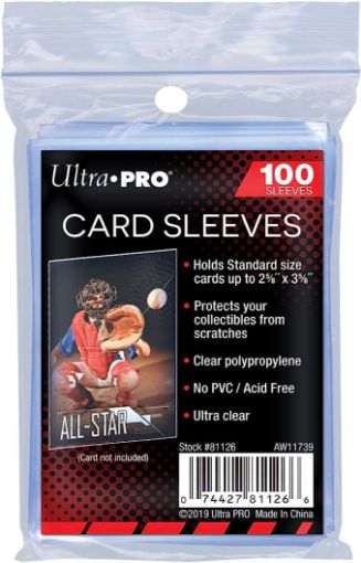 Imagen de Protectores De Tarjeta - Sleeves 2-1/2'x3-1/2' Premium 100ct. Ultra Pro