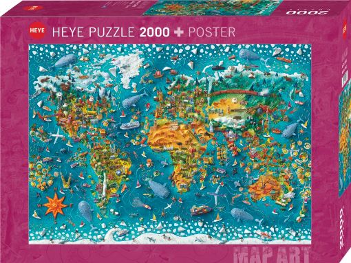 Imagen de Rompecabezas Map Art Miniature World 2000 Piezas