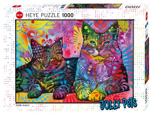 Imagen de Rompecabezas Jolly Pets Devoted 2 Cats 1000 Piezas
