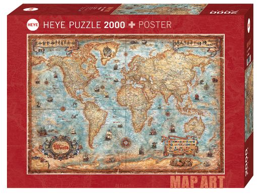 Imagen de Rompecabezas Map Art The World 2000 Piezas