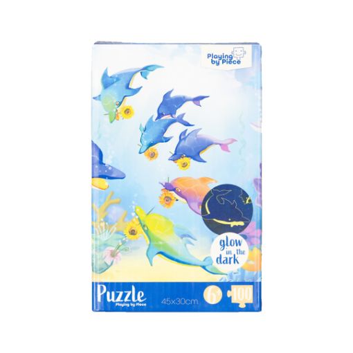 Imagen de Rompecabezas Dolphins Glow In The Dark 100 Piezas