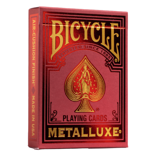 Imagen de Naipe Bicycle Metalluxe Red