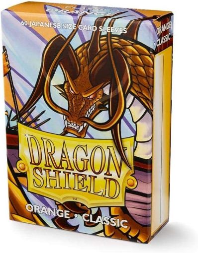 Imagen de Protectores De Tarjeta - Sleeves Japanese Classic 59mmx86mm Orange 60ct. Dragon Shield
