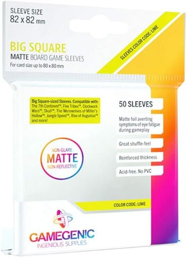 Imagen de Protectores De Tarjeta - Matte Square-sized Sleeves 73mmx73mm 50ct. Gamegenic