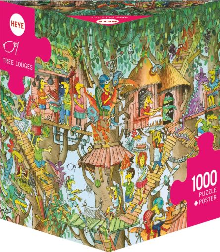 Imagen de Rompecabezas Korky Tree Lodges Triangular 1000 Piezas