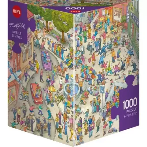 Imagen de Rompecabezas Mitgutsch Mobile Zombies Triangular 1000 Piezas