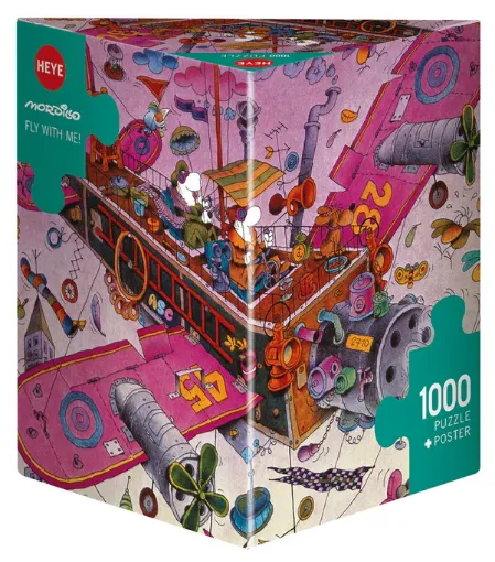 Imagen de Rompecabezas Mordillo Fly With Me! Triangular 1000 Piezas