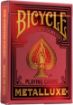 Imagen de Naipe Bicycle Metalluxe Holiday Red