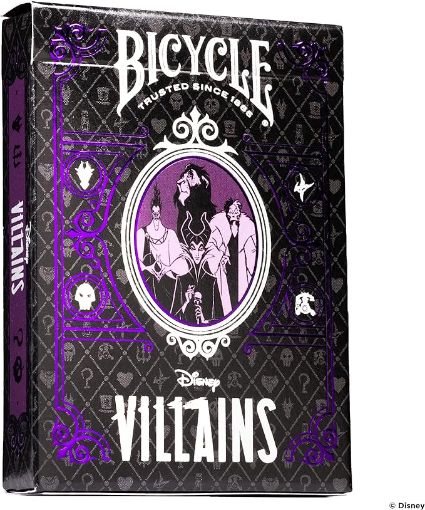 Imagen de Naipe Bicycle Disney Villains - Green/purple