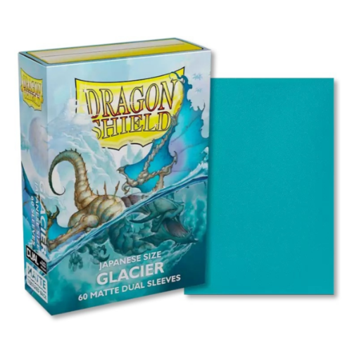 Imagen de Protectores De Tarjeta - Sleeves Japanese Matte Dual 59mmx86mm Glacier Miniom 60ct. Dragon Shield