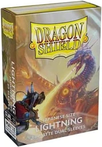 Imagen de Protectores De Tarjeta - Sleeves Japanese Matte Dual 59mmx86mm Lightning 60ct. Dragon Shield