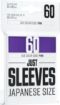 Imagen de Protectores De Tarjeta - Sleeves Japanese Size 62mmx89mm Purple 60ct. Just Sleeves