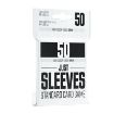 Imagen de Protectores De Tarjeta - Sleeves Standard European 66mmxx92mm Black 50ct. Just Sleeves