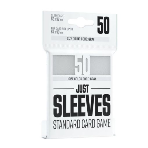Imagen de Protectores De Tarjeta - Sleeves Standard European 66mmxx92mm White 50ct. Just Sleeves
