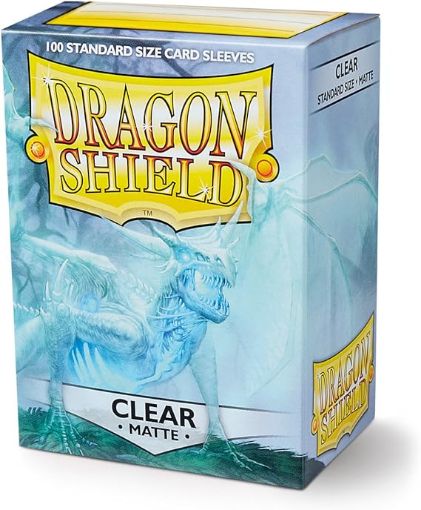 Imagen de Protectores De Tarjeta - Sleeves Standard Matte 2-1/2"x3-1/2" Clear 100ct. Dragon Shield