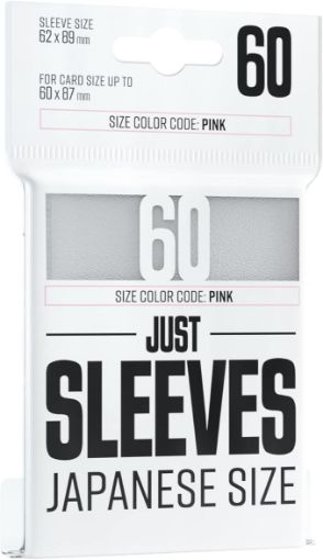 Imagen de Protectores De Tarjeta - Sleeves Japanese Size 62mmx89mm White 60ct. Just Sleeves