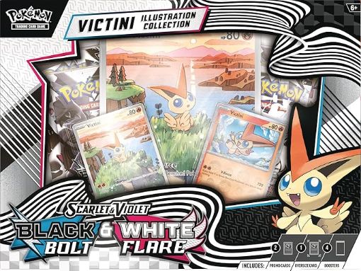Imagen de Illustration Collection Unova Victini Scarlet & Violet 10.5 - Black Bolt & White Flare Pokemon- English