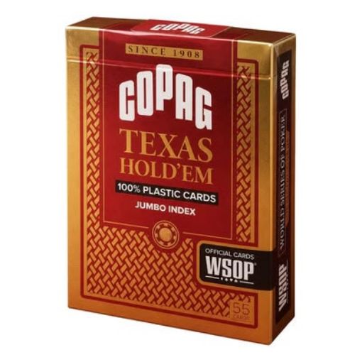 Imagen de Naipe Copag Texas Holdem Poker Plastic Rojo/negro